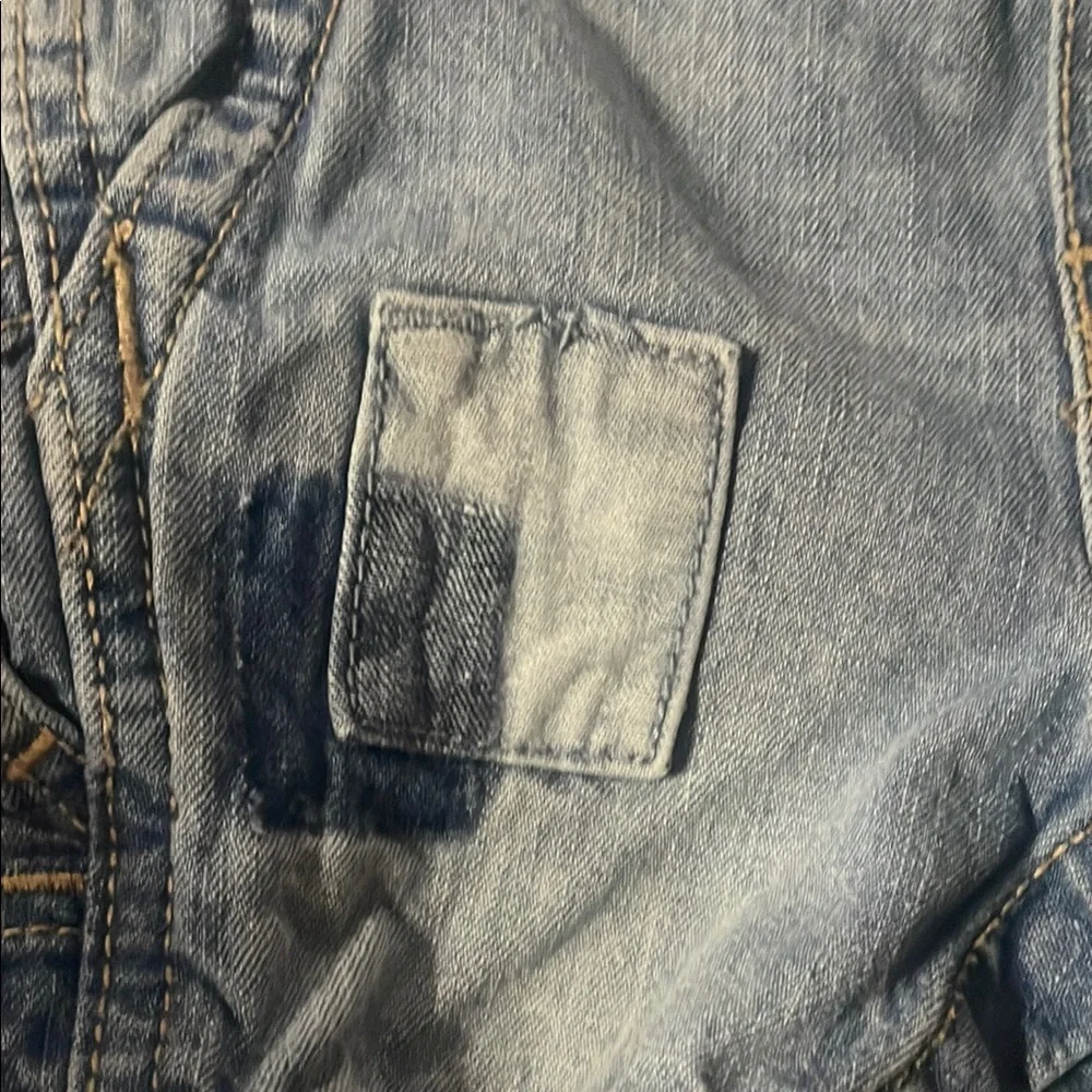 OshKosh B'gosh Blue Denim Short Overalls Casual Style, 6m